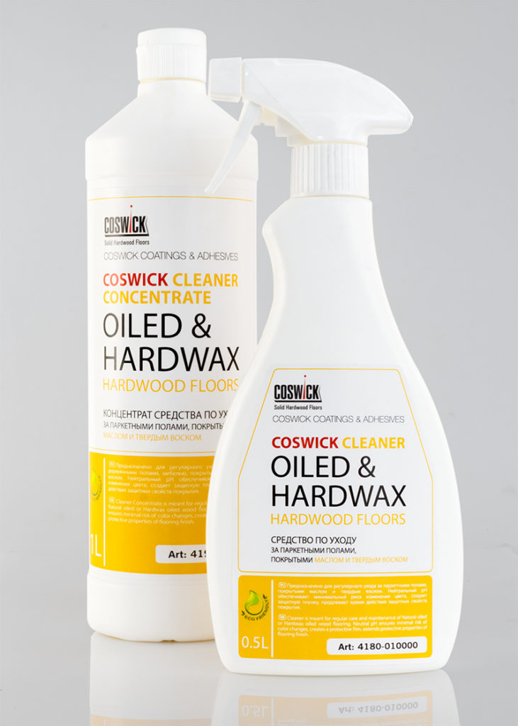 Cleaner for oiled and hardwaxoiled hardwood floors Coswick Coatings